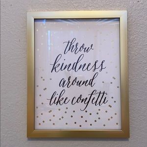 Throw Kindness Around Like Confetti frame